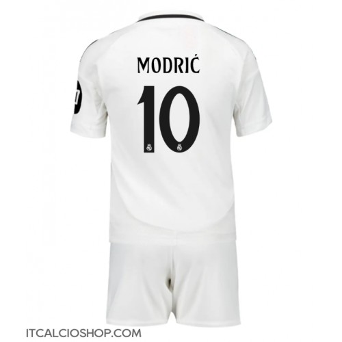 Real Madrid Luka Modric #10 Prima Maglia Bambino 2024-25 Manica Corta (+ Pantaloni corti)